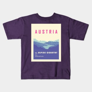 The Melodic Mountains & Lakes of Austria Kids T-Shirt